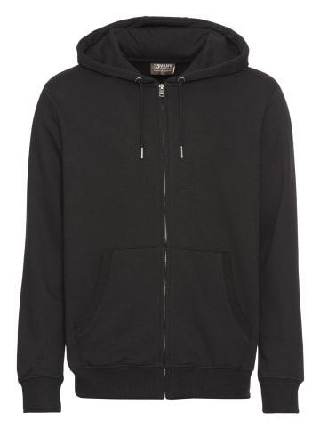 Man's World Kapuzensweatjacke in schwarz