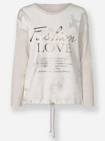 Heine Druck-Shirt in sand-hellgrau-bedruckt