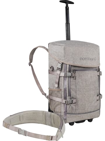 normani Rucksack mit Trolleyfuktion und Hüftgurt in Beige