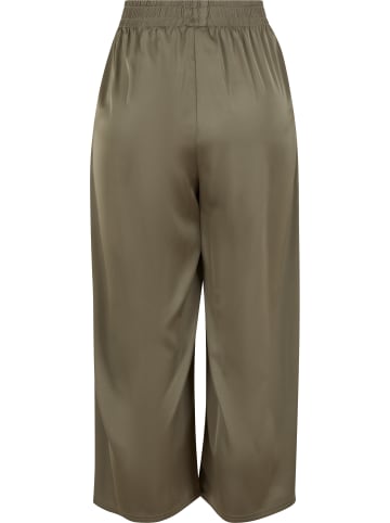 Urban Classics Urban Classics Ladies Satin Wide Leg Culotte in paleolive