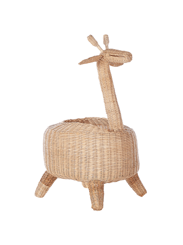 Beliani Korb HAINAN in /Beige/Braun - (W) 33 x (H) 70 x (L) 35 cm