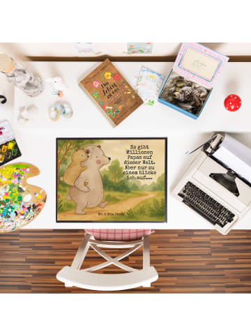 Mr. & Mrs. Panda tischpad Papa Bär Design mit Spruch in Weiß