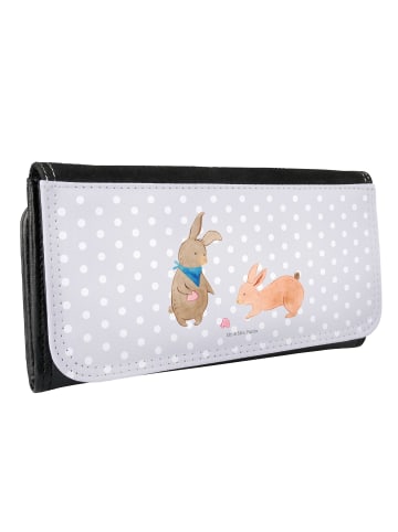 Mr. & Mrs. Panda Brieftasche Damen Hasen Muschel ohne Spruch in Grau Pastell