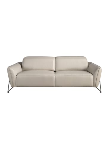 Angel Cerdá Relax-Sofa 6264 in Sandfarbe / Geschwärzter Stahl – (B)213 x (H)111 x (T)104 cm