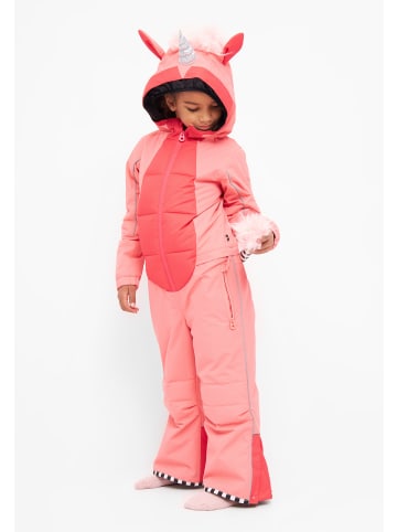 WeeDo Skioverall UNIDOO SILVER Einhorn in peachy_pink