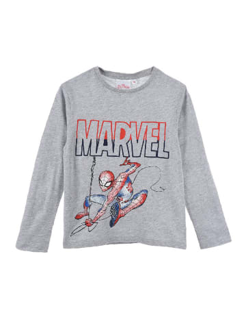 Spiderman Langarmshirt Longsleeve in Grau