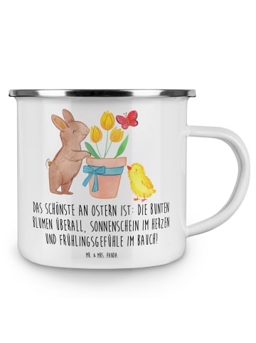 Mr. & Mrs. Panda Pott Hase Küken mit Spruch in Weiß