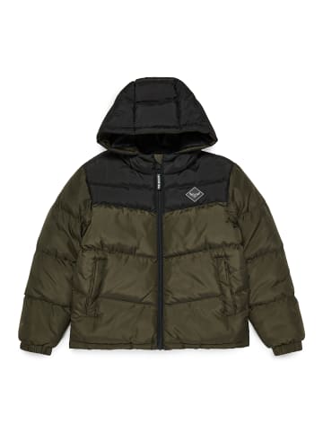 Threadboys Winterjacke THB Jacket Colour Block Twain in Schwarz/ Khaki