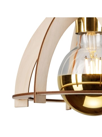 Licht-Erlebnisse Deckenlampe Ø 21 x (H)25 cm in Schwarz Natur