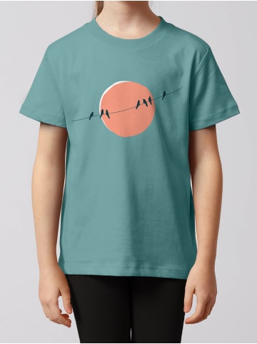 wat? Apparel T-Shirt Countryside 01 in Teal Monstera
