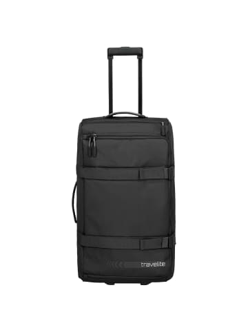 travelite Kick-Off - Rollenreisetasche L 68 cm (schwarz) in schwarz