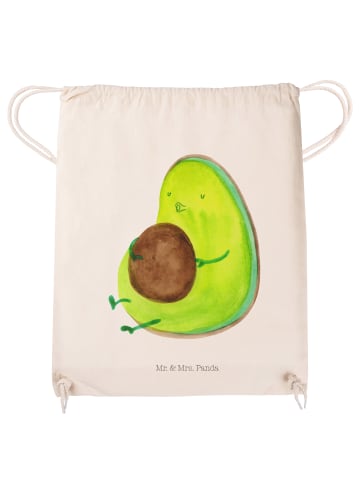 Mr. & Mrs. Panda Sportbeutel Avocado Pfeifen ohne Spruch in Creme