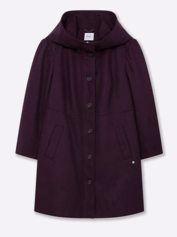 sheego Kurzmantel in aubergine