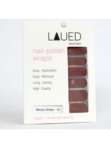 VARGU LAUED vegane Nagelfolien solid brown in Mocha Shake