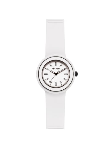 Hip Hop Analoguhr hero.dot bezel weiss