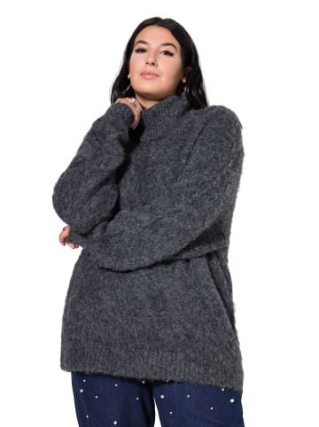 Studio Untold Pullover in dunkelgrau melange