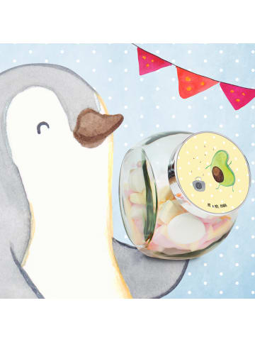 Mr. & Mrs. Panda Bonbonglas Avocado Tanzen ohne Spruch in Gelb Pastell