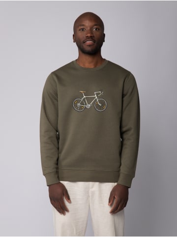 wat? Apparel Sweatshirt Doodle Bike in Khaki