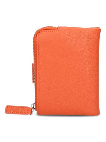 Zwei Mademoiselle Geldbörse 10 cm in papaya