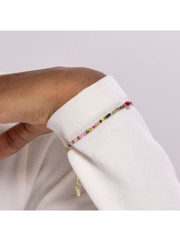 Luxenter Armband aus mehrfarbigem Turmalin mit 18-karätigem Gelbgold-Finish – Baim
