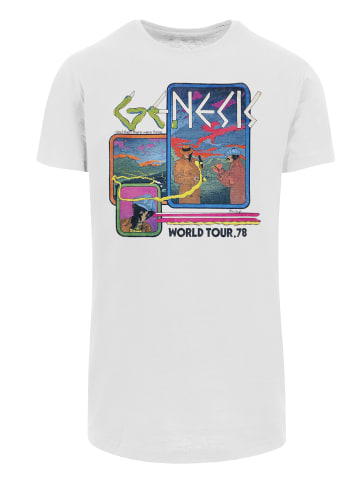 F4NT4STIC Long Cut T-Shirt Genesis World Tour 78' in weiß