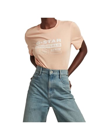 G-Star Raw T-Shirt in Rosa (Peach Nougat)