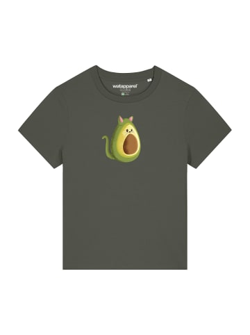 wat? Apparel T-Shirt Avocato in Khaki