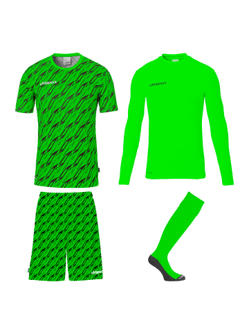 uhlsport  Torwart-Sets Progressive Kids in fluo grün/schwarz