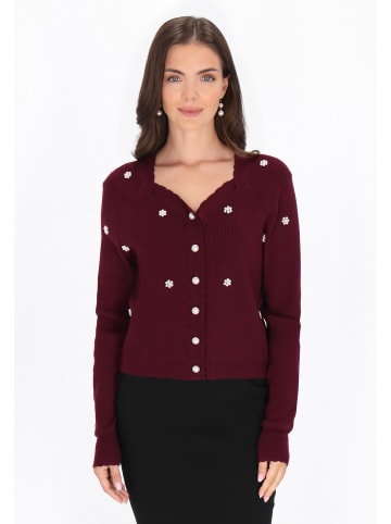 usha BLACK LABEL Women Cardigan in burgundy