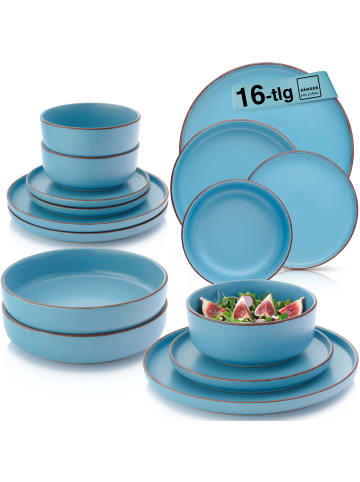 Sänger Tafelservice Bombay Saphir - 16 teilig aus Steingut