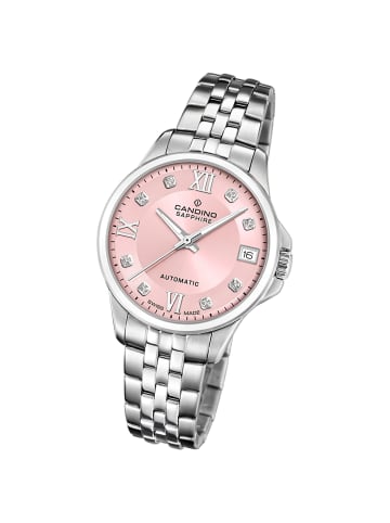 Candino Analog-Armbanduhr Candino Automatik silber mittel (ca. 34mm)