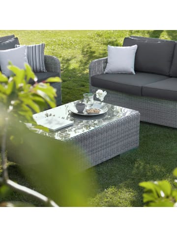 relaxdays Glasplatte in Transparent - 80 x 80 cm