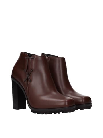 Max Mara Braun Leder Knöchel Stiefel