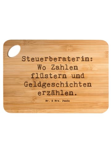 Mr. & Mrs. Panda Holzschneidebrett Spruch Steuerberaterin Geschi... in Braun