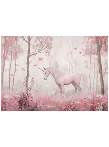WALLARENA Fototapete Mädchen in Rosa