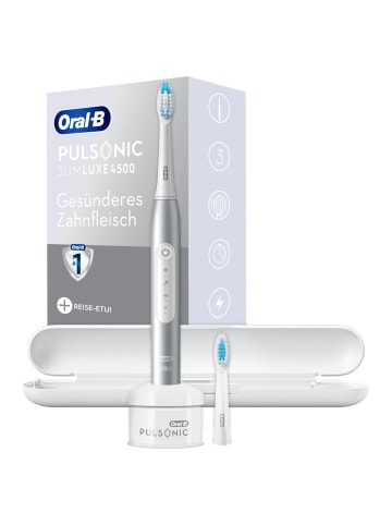 Oral-B Elektrische Schallzahnbürste "Pulsonic Slim Luxe 4500" in Platinum