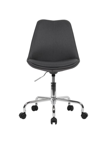 KADIMA DESIGN Schalenstuhl Homeoffice | 360° Drehbar, Ergonomisch, bis 110kg in Schwarz