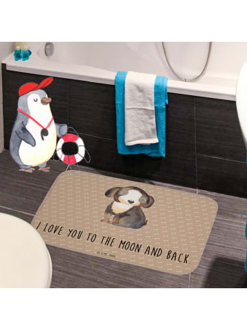 Mr. & Mrs. Panda Badematte Hund Entspannen mit Spruch in Hundeglück