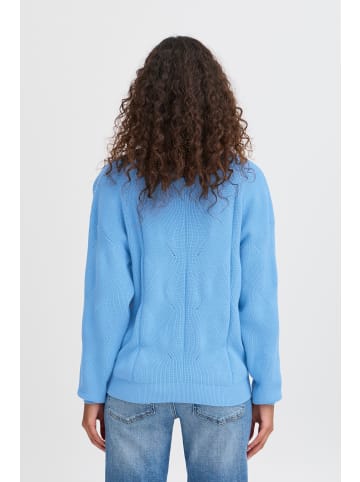 ICHI Strickpullover IHBOSTON Loose fit in Azure Blue