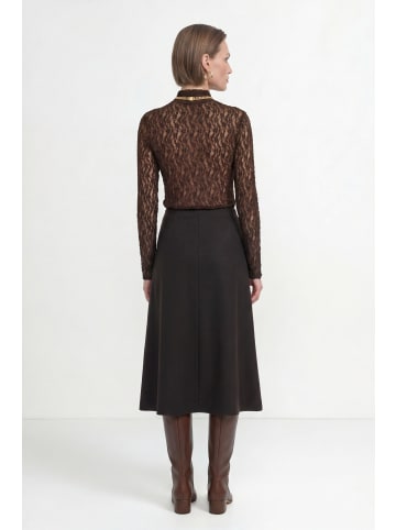 Rich & Royal Spitzenshirt in schoko