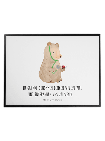 Mr. & Mrs. Panda tischauflage Bär Arzt mit Spruch in Weiß