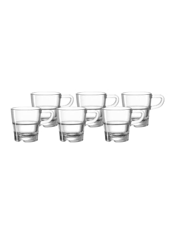 LEONARDO 6er Set Espressotassen Senso 40 ml in transparent