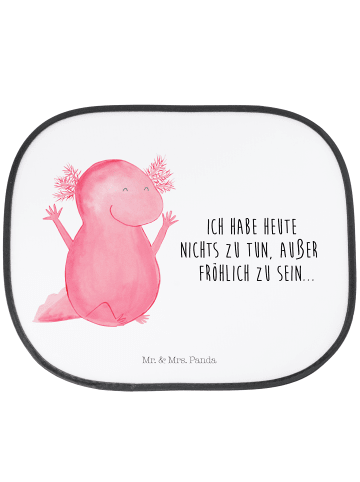 Mr. & Mrs. Panda Sonnenschutz Auto Axolotl Hurra mit Spruch in Weiß