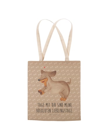 Mr. & Mrs. Panda Tasche Hund Dackel mit Spruch in Hundeglück