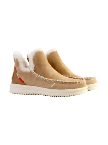 Hey Dude Camden Suede Sneaker aus Leder Braun