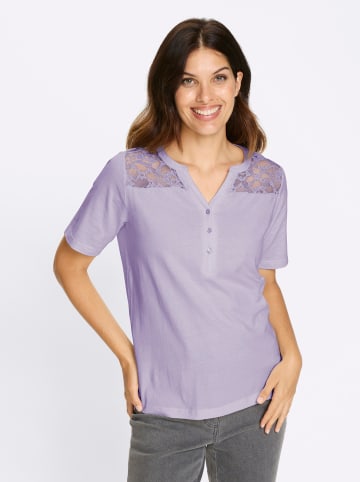 Sieh an! Kurzarm-Shirt in flieder
