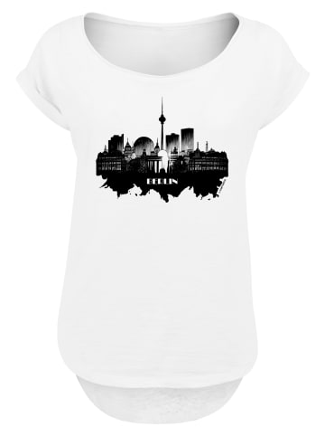 F4NT4STIC Long Cut T-Shirt Cities Collection - Berlin skyline in weiß