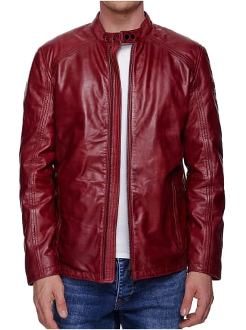 Tazzio Lederjacke "19707" - in Weinrot