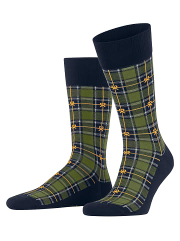 Burlington Socken X-Mas Tartan in Marine