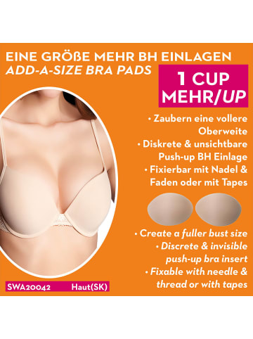 Skin Wrap BH-Einlage in Add-a-Size Schaum Haut